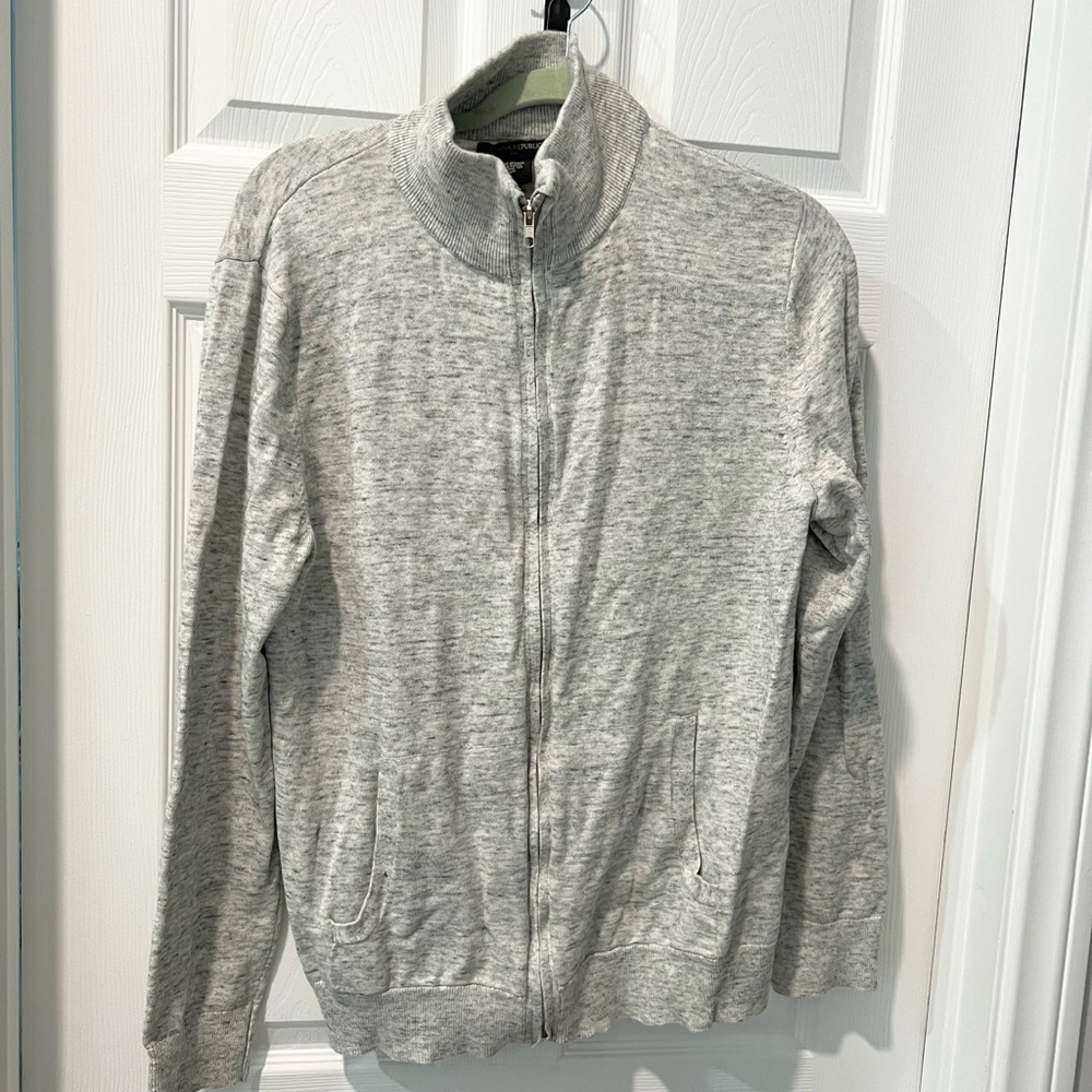 Banana Republic Light Gray Cotton Jacket